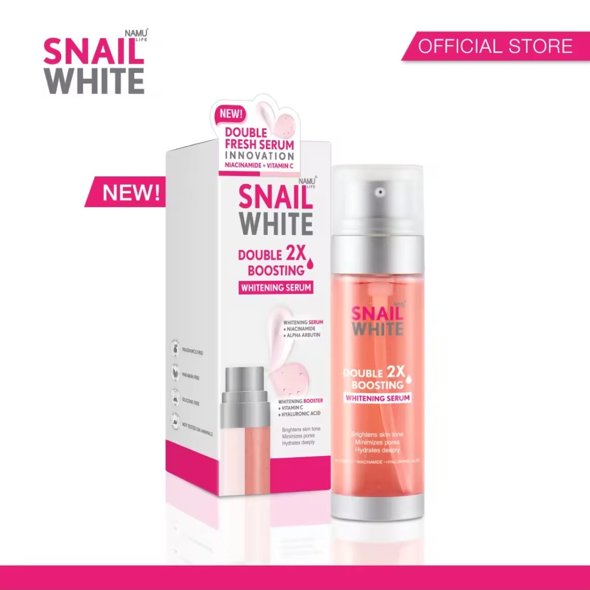 Snailwhite Double Boosting Brightening Serum 40mL + 40mL