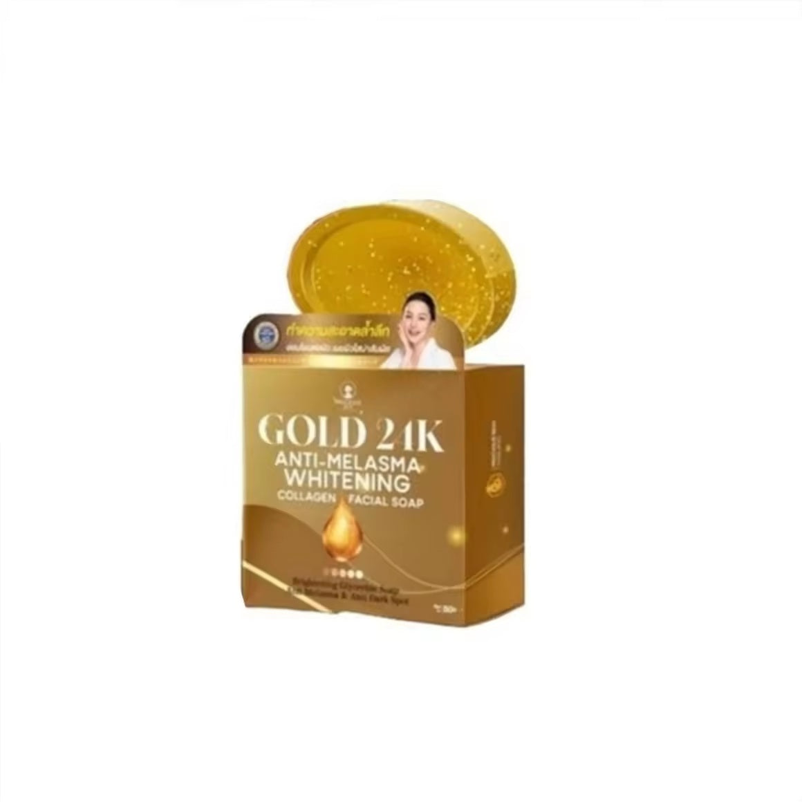 GOLD 24k Whitening Anti-Melasma Collagen Facial Soap 60g