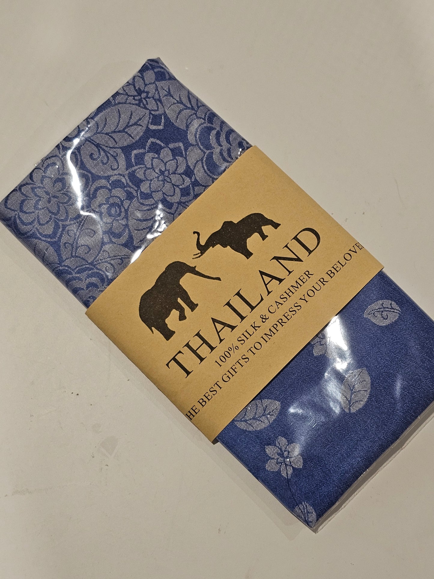 Thai Silk Scarf - Blue