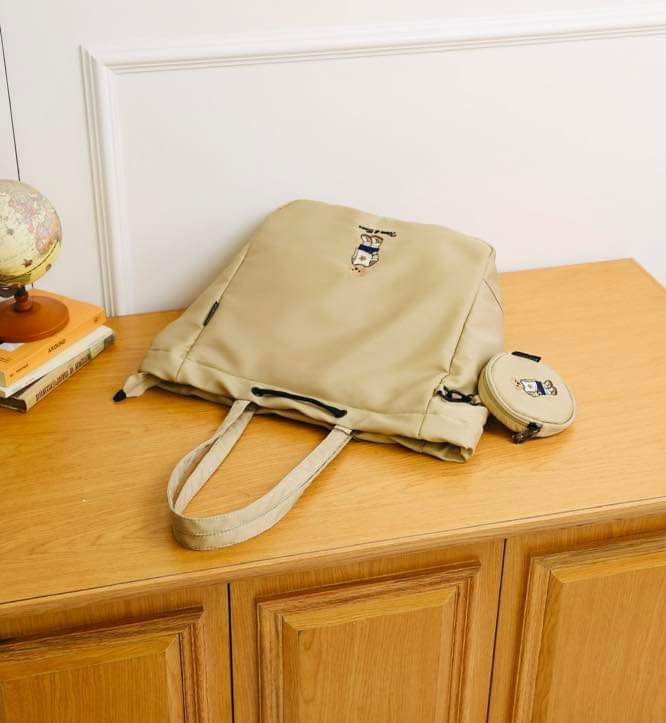 TTWN & Bear Soft Nylon Tote Bag