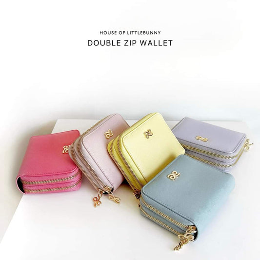 Double Zip Wallet PU