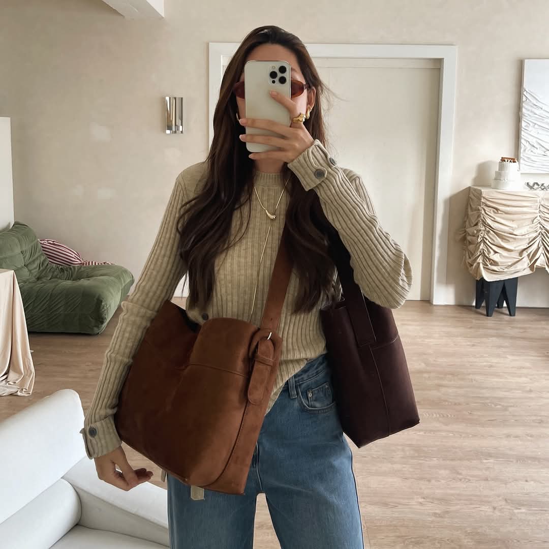 Evie (Suede) - Dark Brown