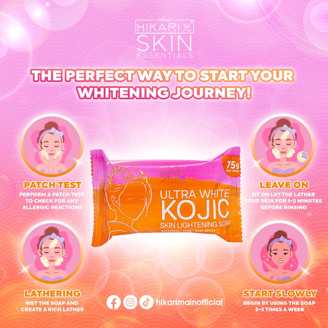 Hikari Skin Ultra White Kojic Skin Lightening Soap 75g
