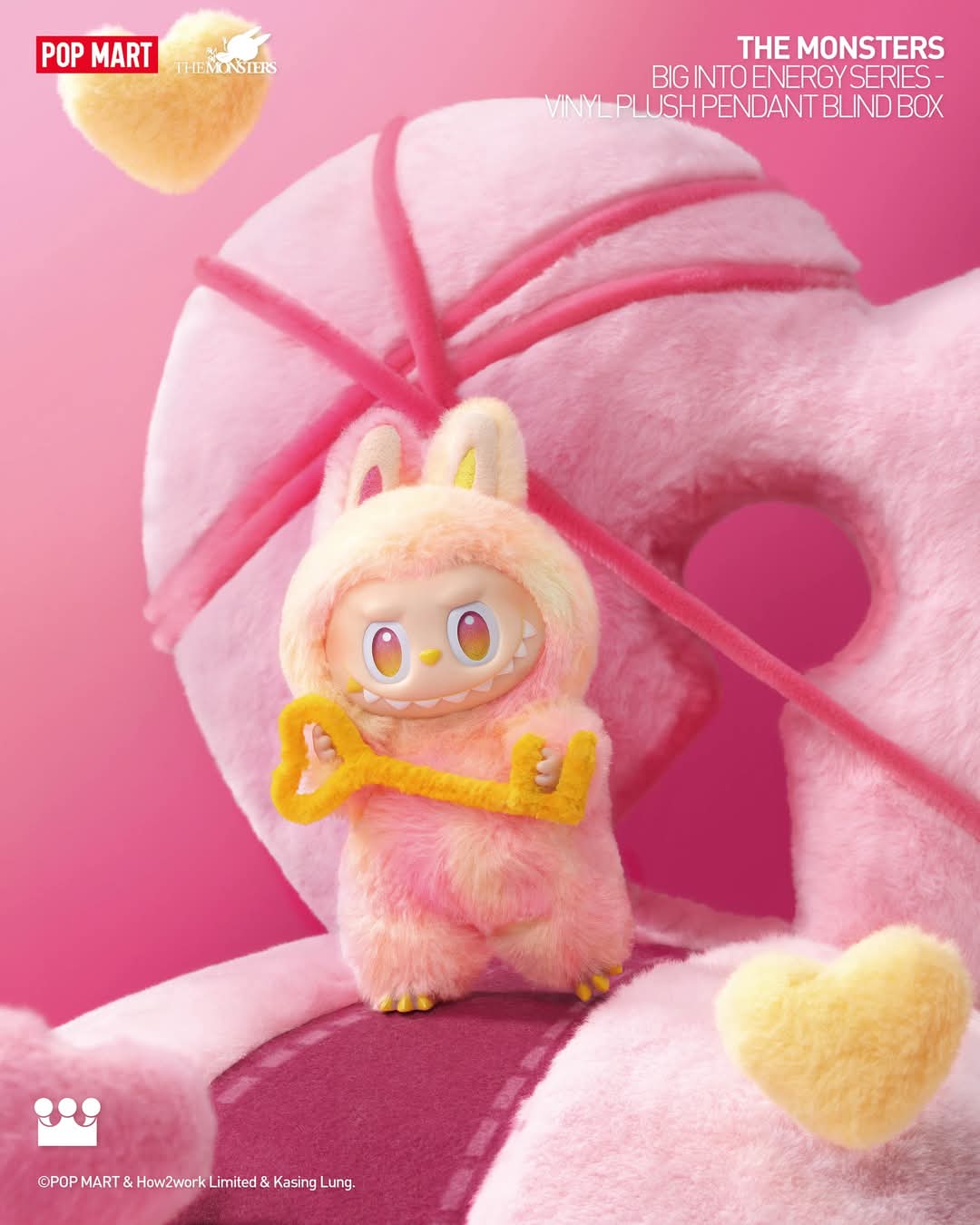 THE MONSTERS Big into Energy Series Plush Pendant Blind Box
