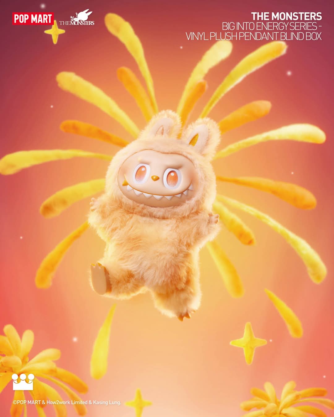 THE MONSTERS Big into Energy Series Plush Pendant Blind Box