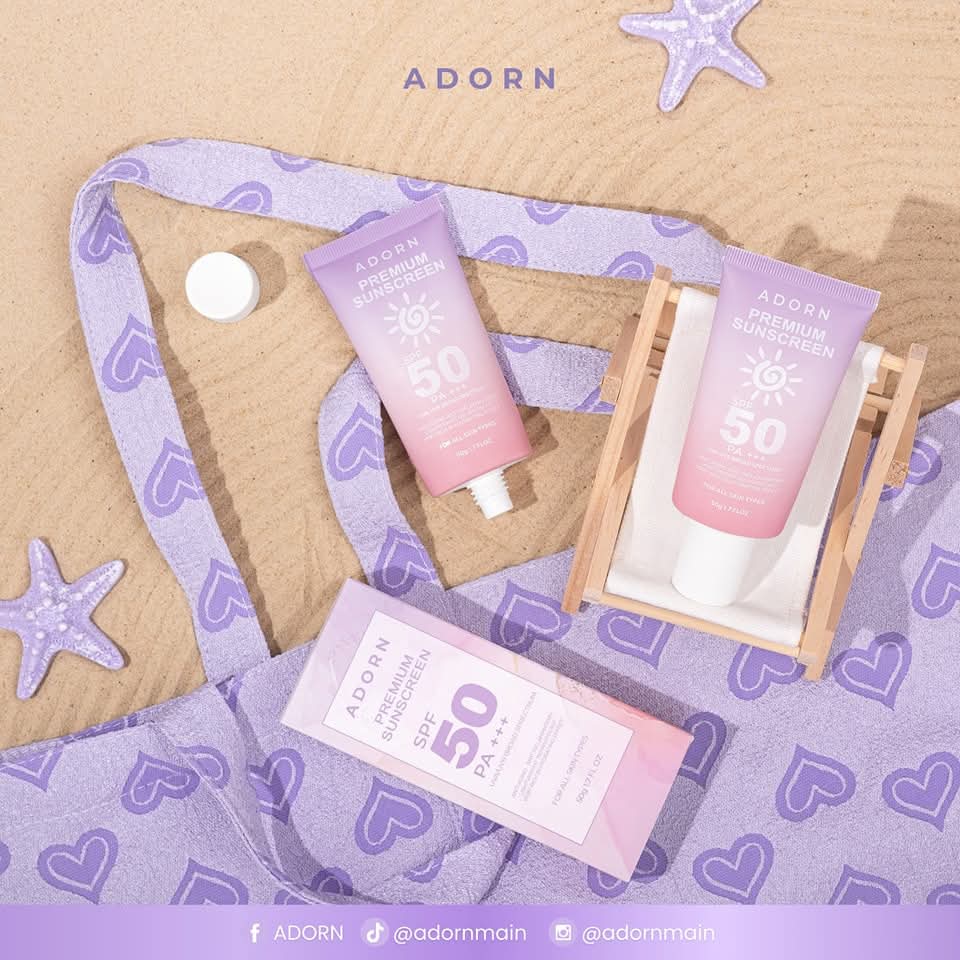 Adorn Premium Sunscreen SPF50 PA+++ 50g