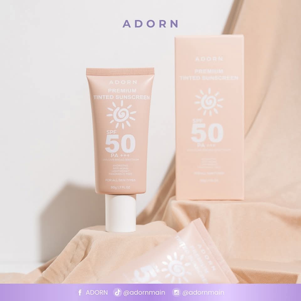 Adorn Premium Tinted Sunscreen SPF50 PA+++ 50g