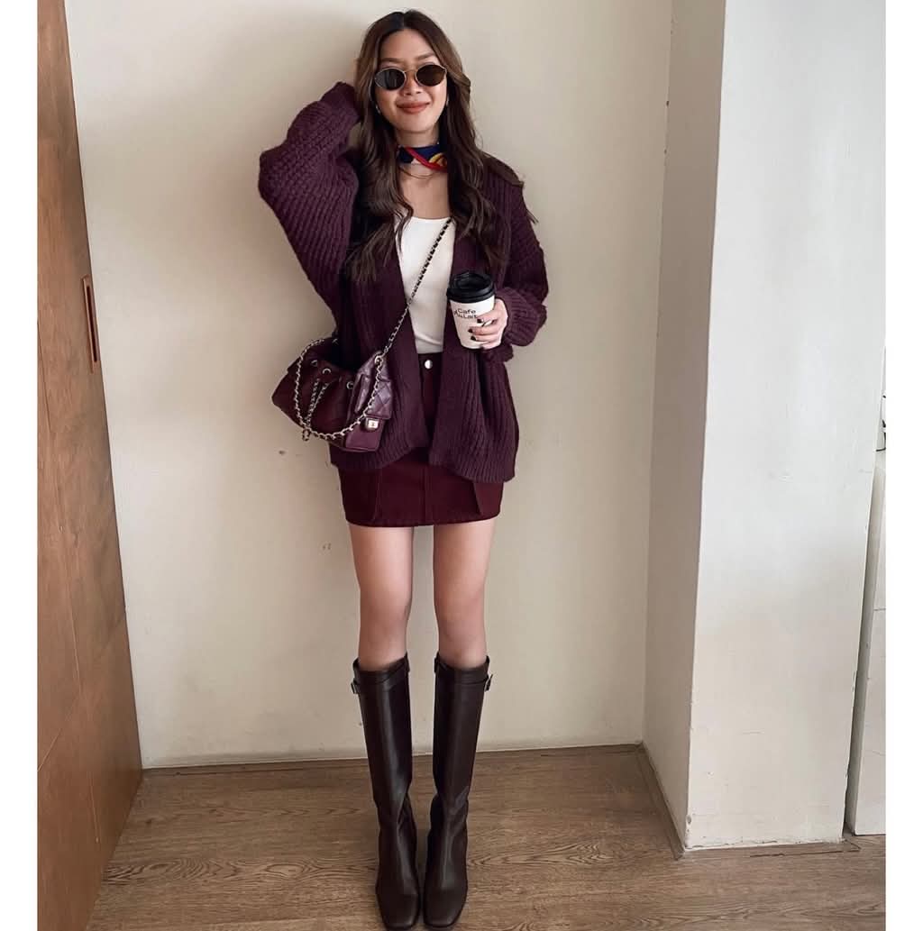 Calf Mini (Genuine Leather) - Burgundy