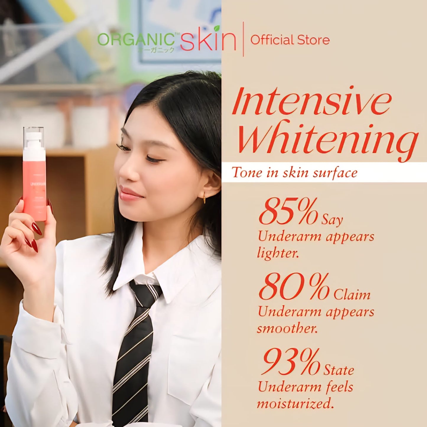 Organic Skin Intensive Whitening Underarm Deo Mist Spray 60ml