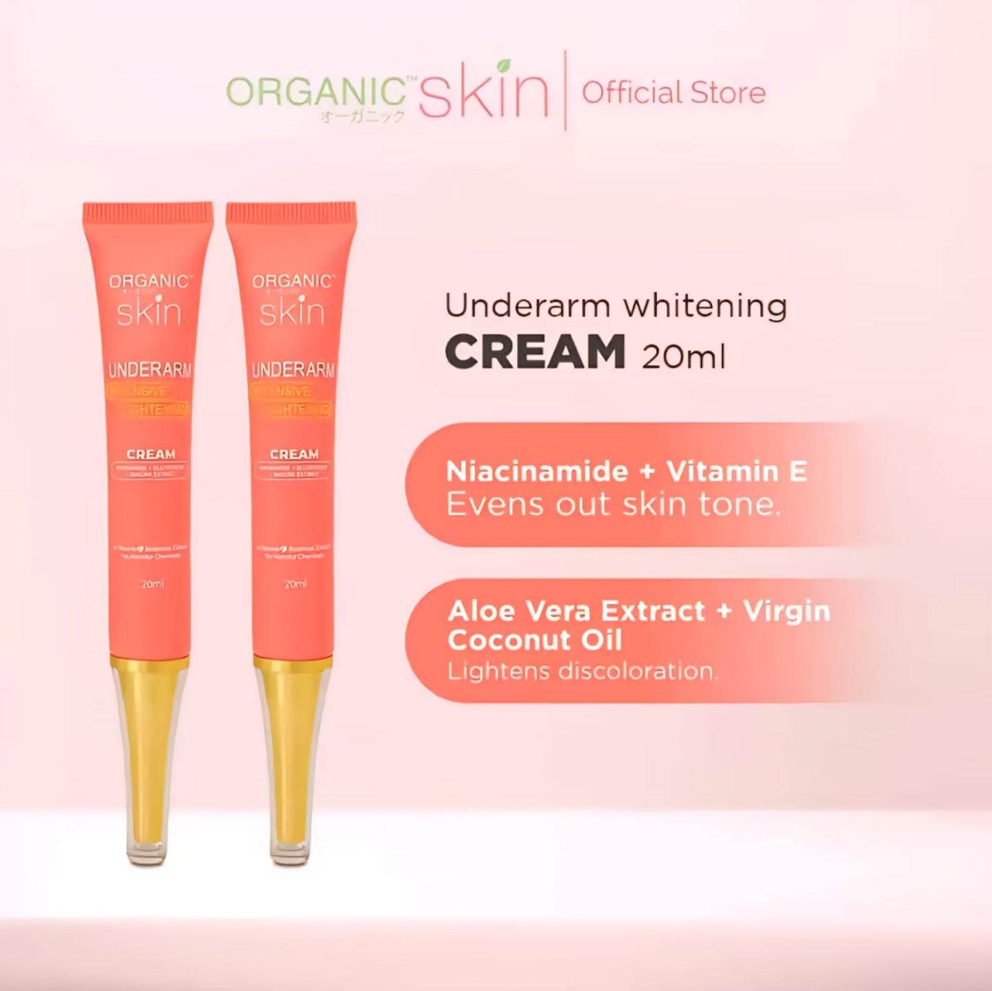 Organic Skin Intensive Underarm Whitening Cream 20ml