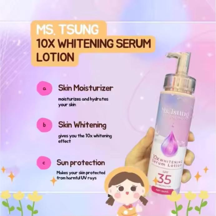 Ms Tsung 10× Whitening Serum Lotion 250ml