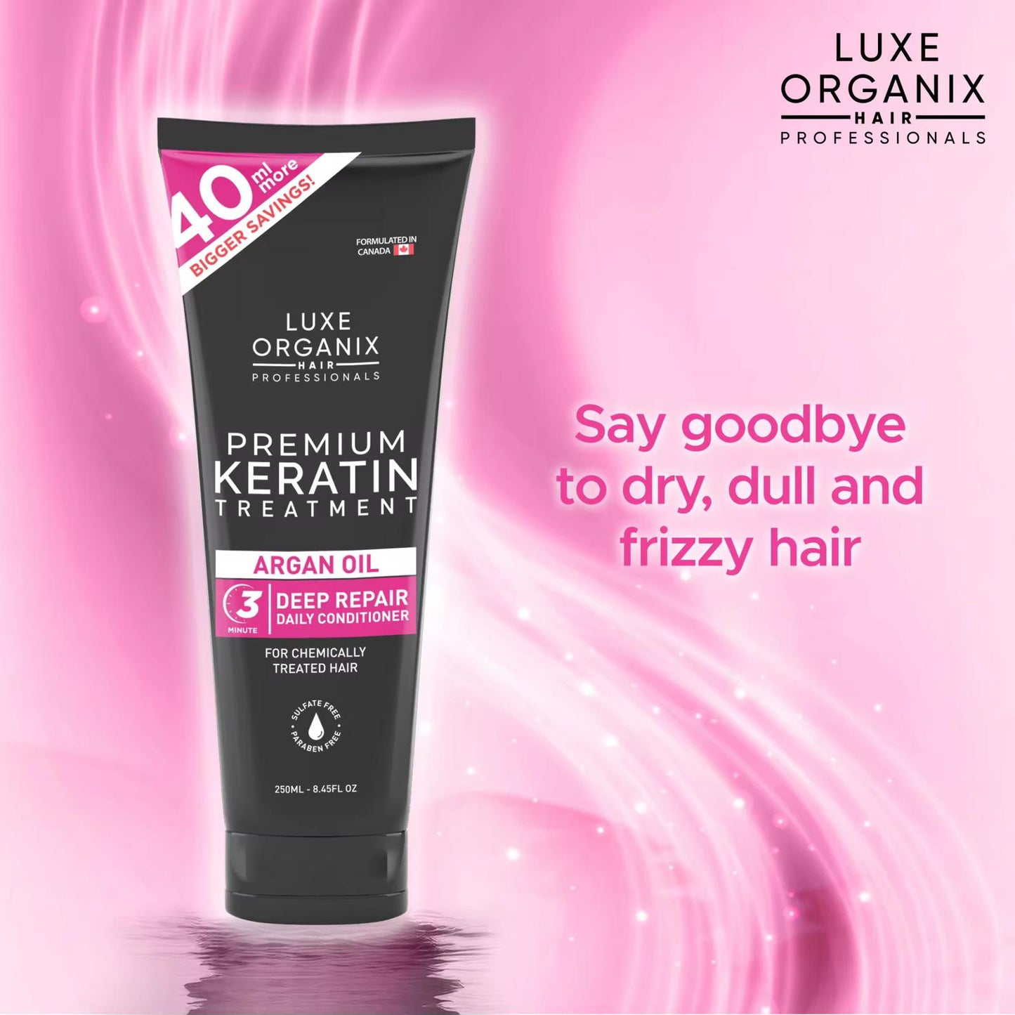 Luxe Organix Premium Keratin Treatment – Argan Oil 250ml