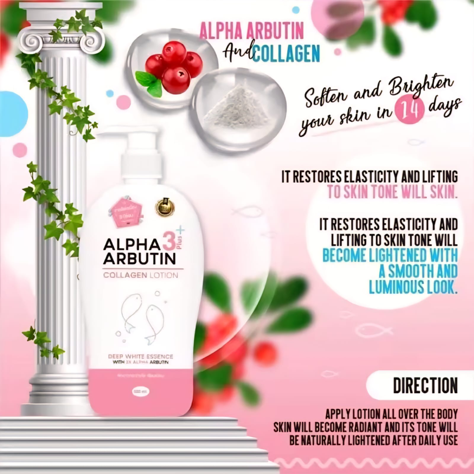 Alpha Arbutin 3+ Plus Collagen Body Lotion 500 ml