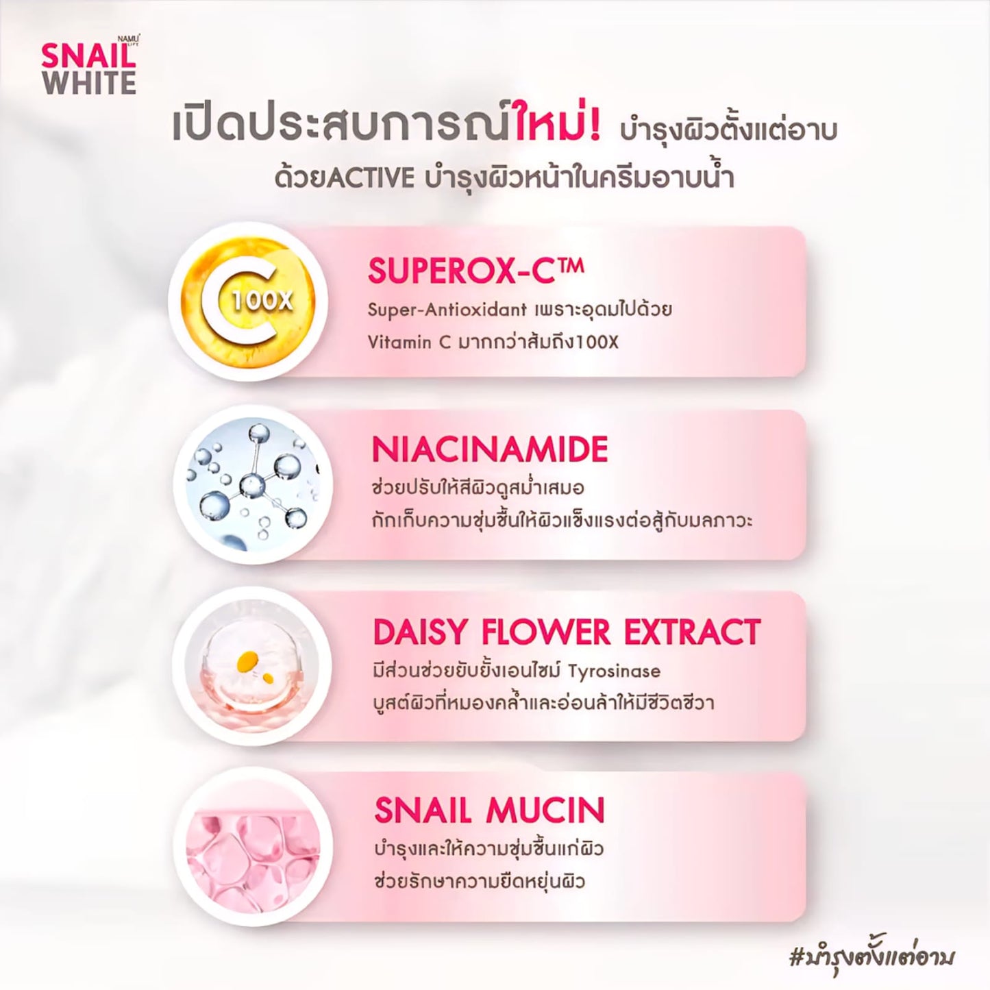 Snailwhite Healthy & Glow Body Wash 500 ml