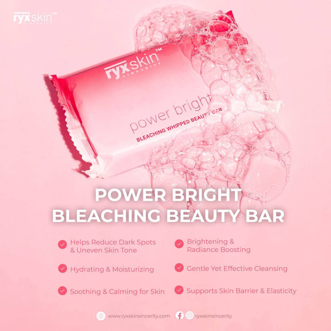 RYX Skin Power Bright Bleaching Beauty Bar (5 bars x 70g)