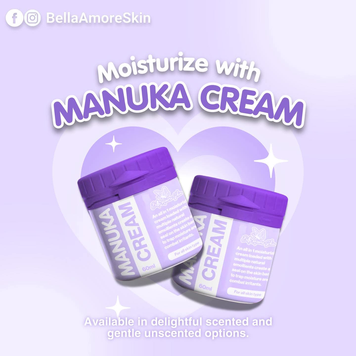 Bella Amore Skin Manuka Cream 60ml