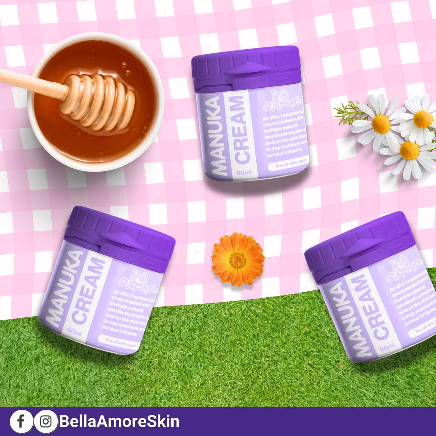 Bella Amore Skin Manuka Cream 60ml