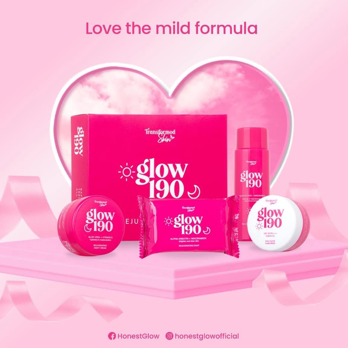 HonestGlow 190 Transformed Skin Rejuvenating Set