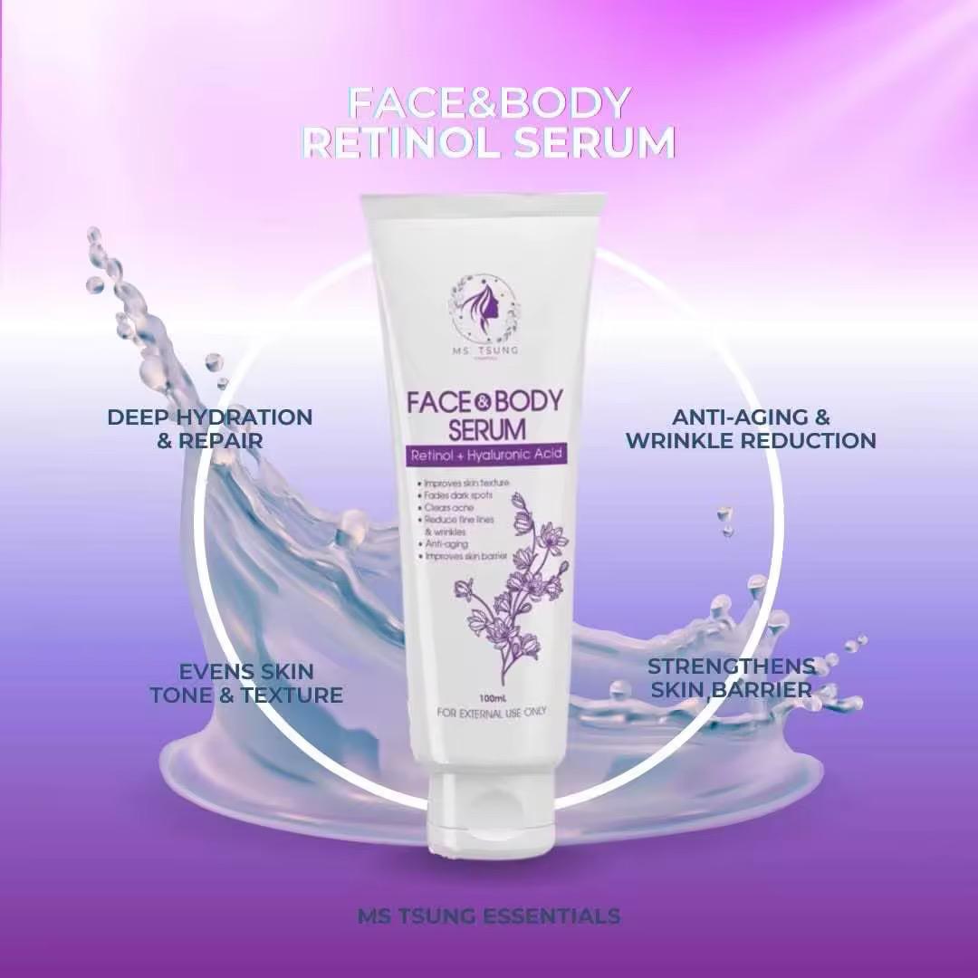 Ms Tsung Face & Body Serum Retinol + Hyaluronic Acid 100ml