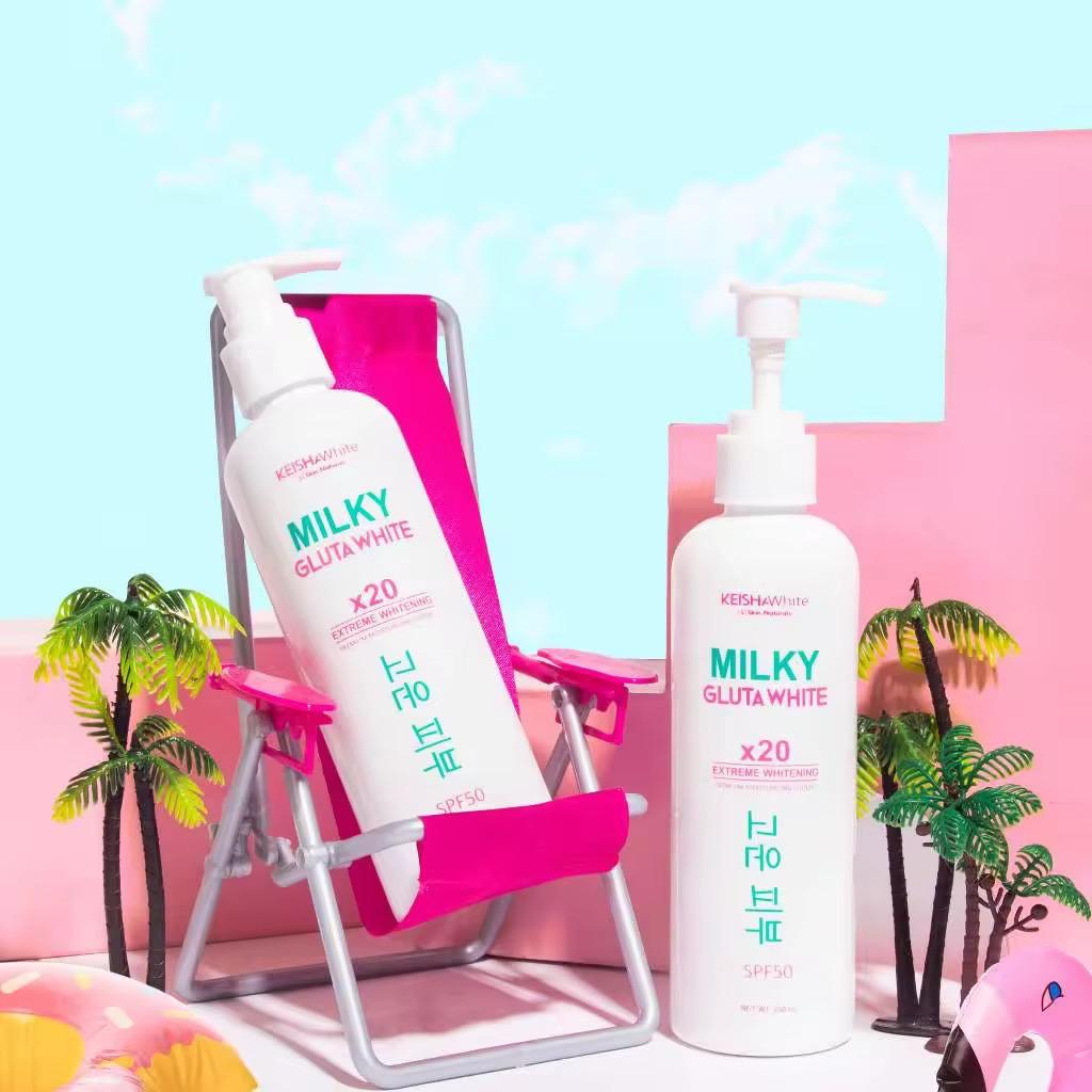 Keisha White Milky Gluta White Premium Lotion SPF50 250ml