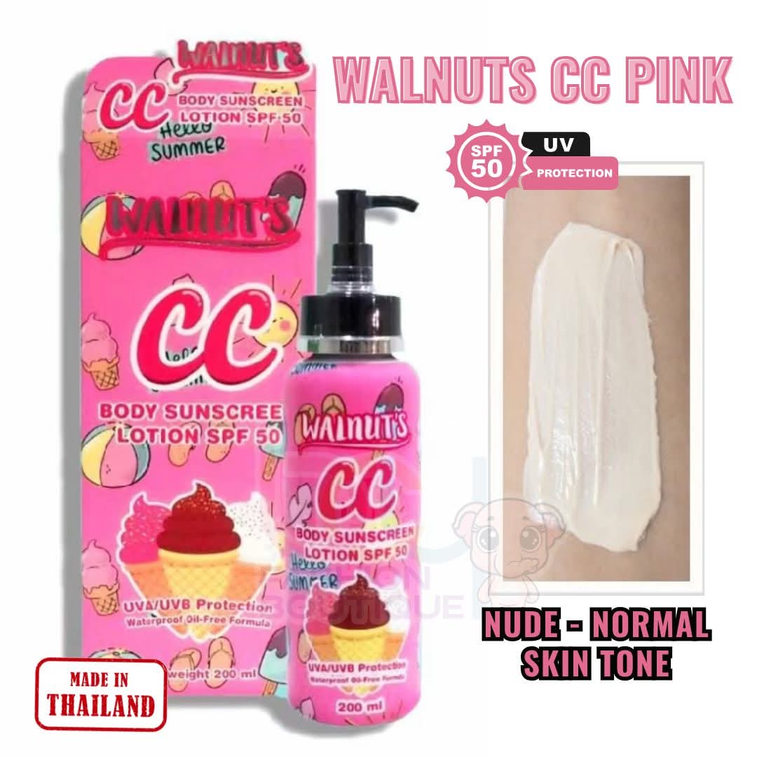 Walnut's CC Body Sunscreen Lotion SPF50 200ml