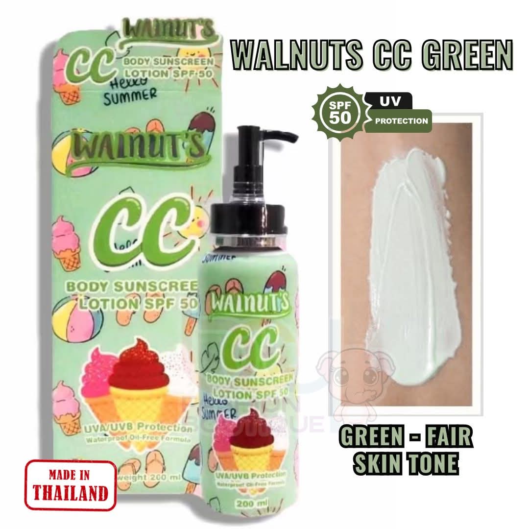 Walnut's CC Body Sunscreen Lotion SPF50 200ml