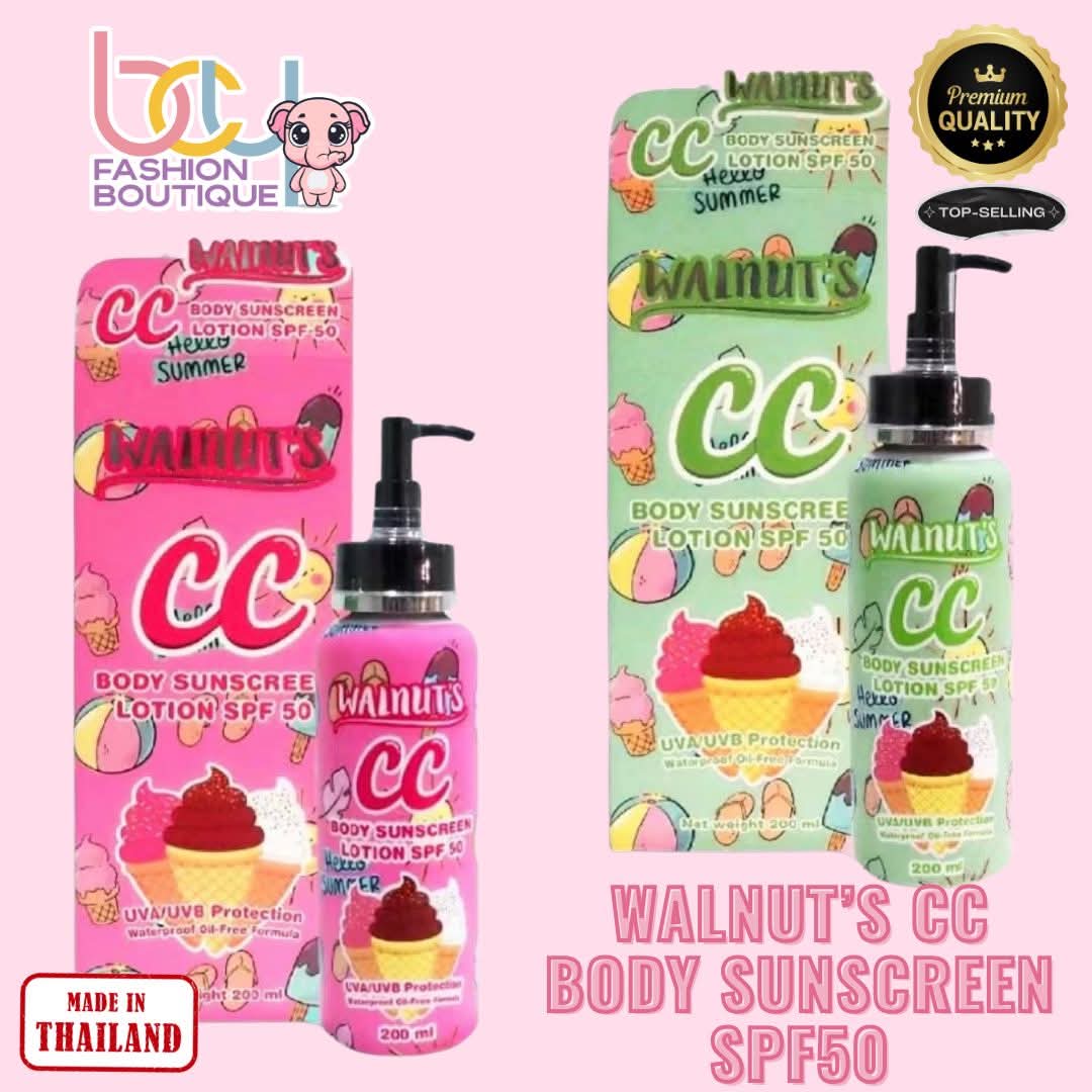 Walnut's CC Body Sunscreen Lotion SPF50 200ml