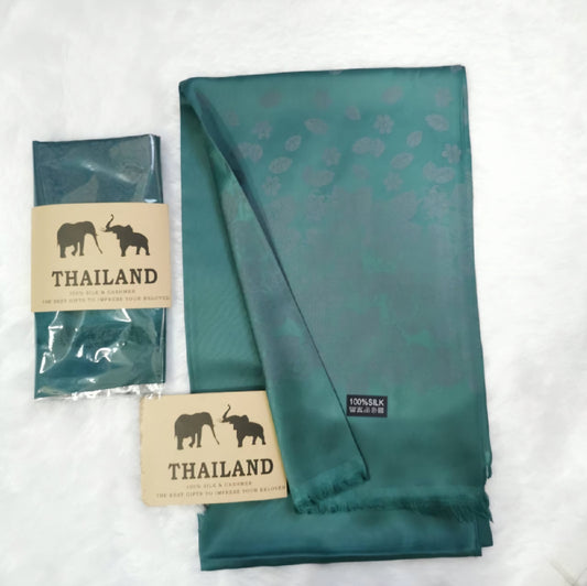 Thai Silk Scarf - Turquoise