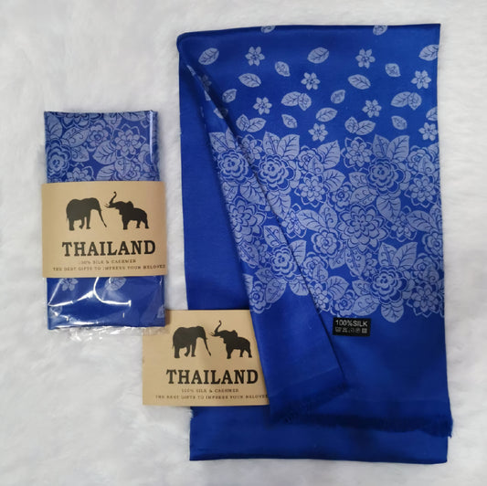 Thai Silk Scarf - Blue