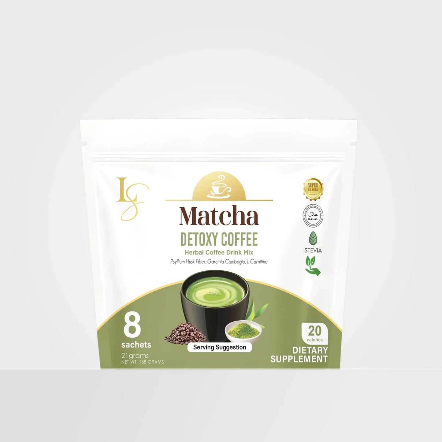 Luxe Slim Matcha Detoxy Coffee (8 sachets)