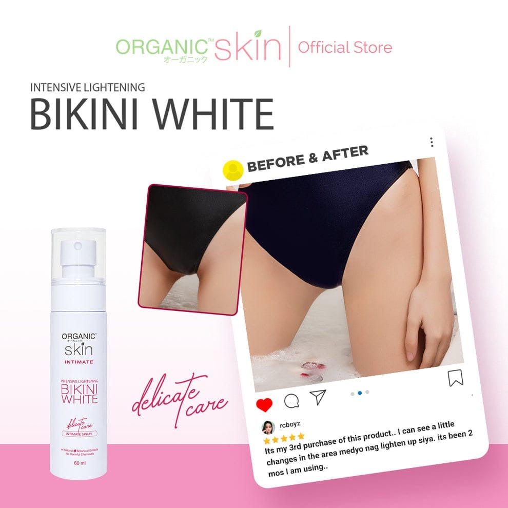 Organic Skin Japan Intensive Lightening Bikini White Intimate Spray 60ml
