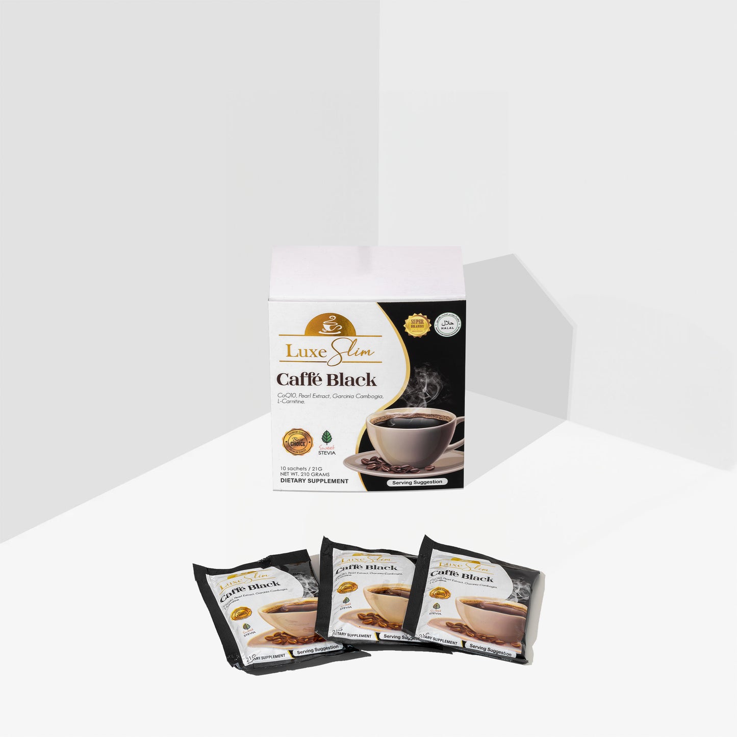 Luxe Slim Caffé Black
