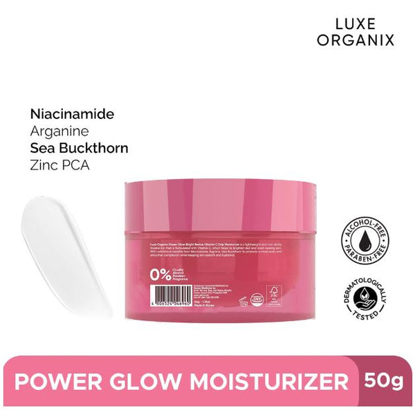 Luxe Organix Power Glow Bright Revive Vitamin C Drip Moisturizer 50g