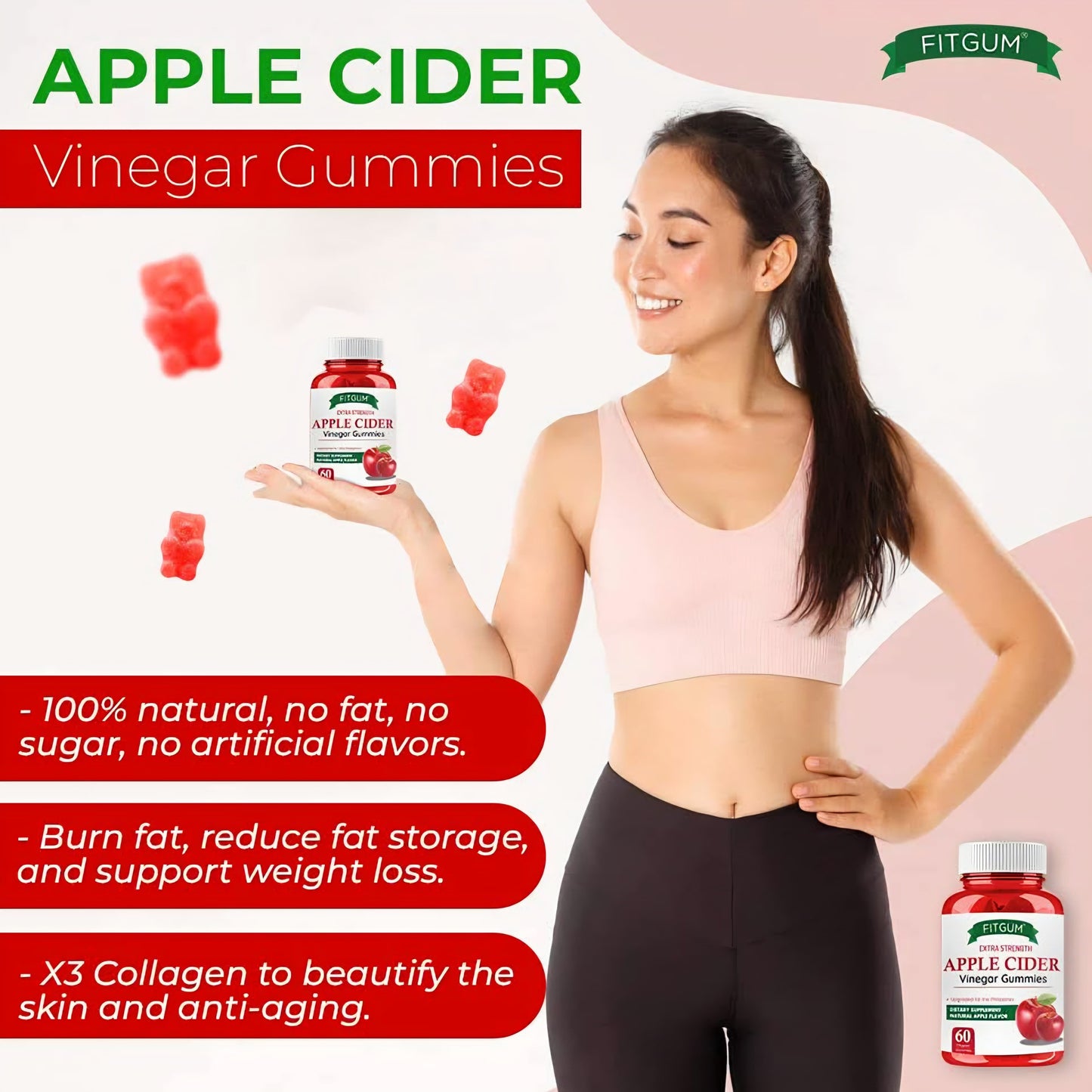 FITGUM Apple Cider Vinegar Gummies
