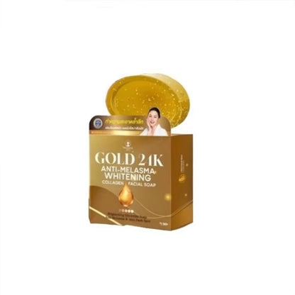 GOLD 24k Whitening Anti-Melasma Collagen Facial Soap 60g