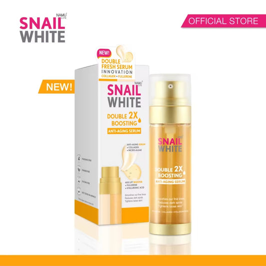 NAMU LIFE Snail White Double Boosting Anti-Aging Serum 40mL + 40mL