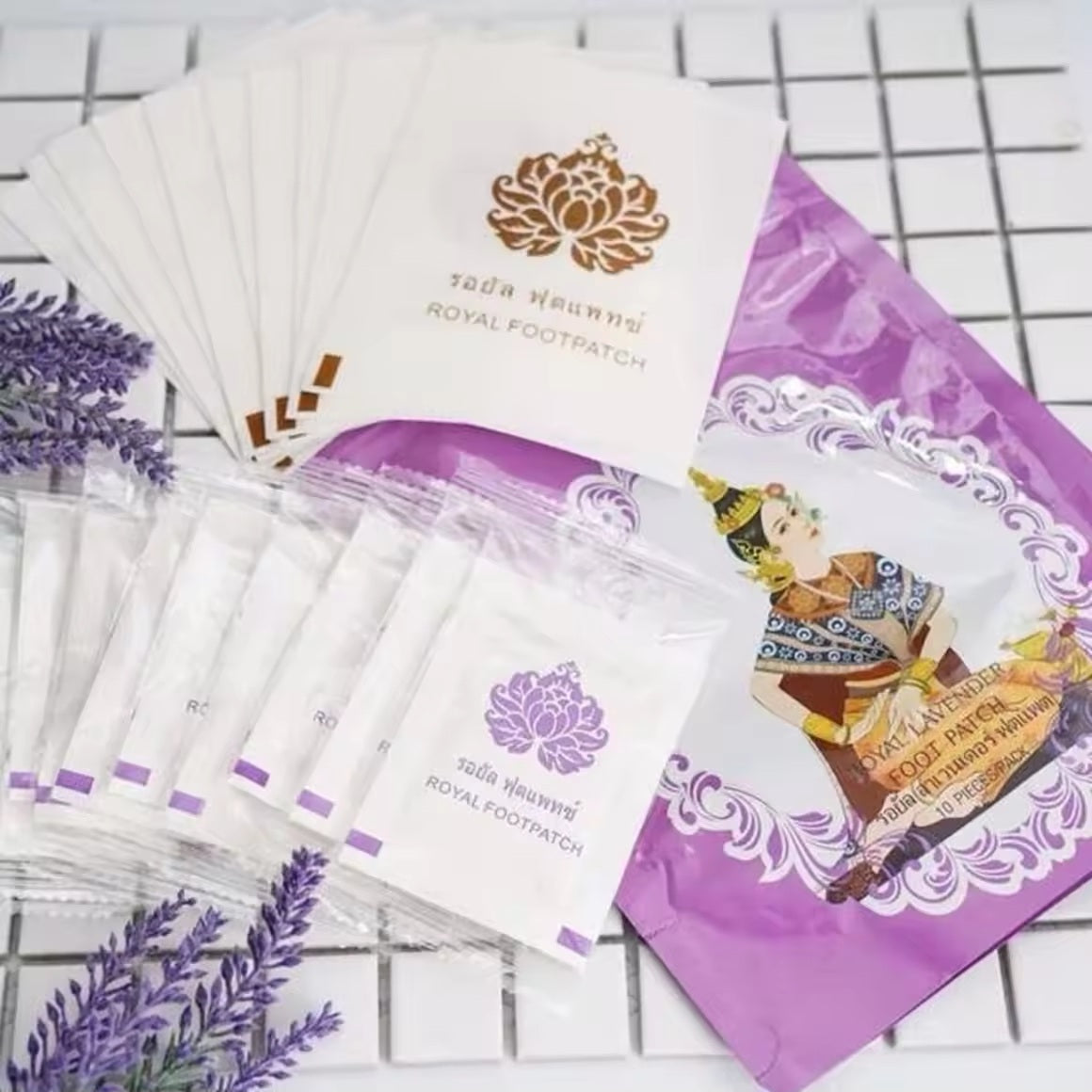 Gold Princess Royal Lavender Foot Patch (10pcs/pack)