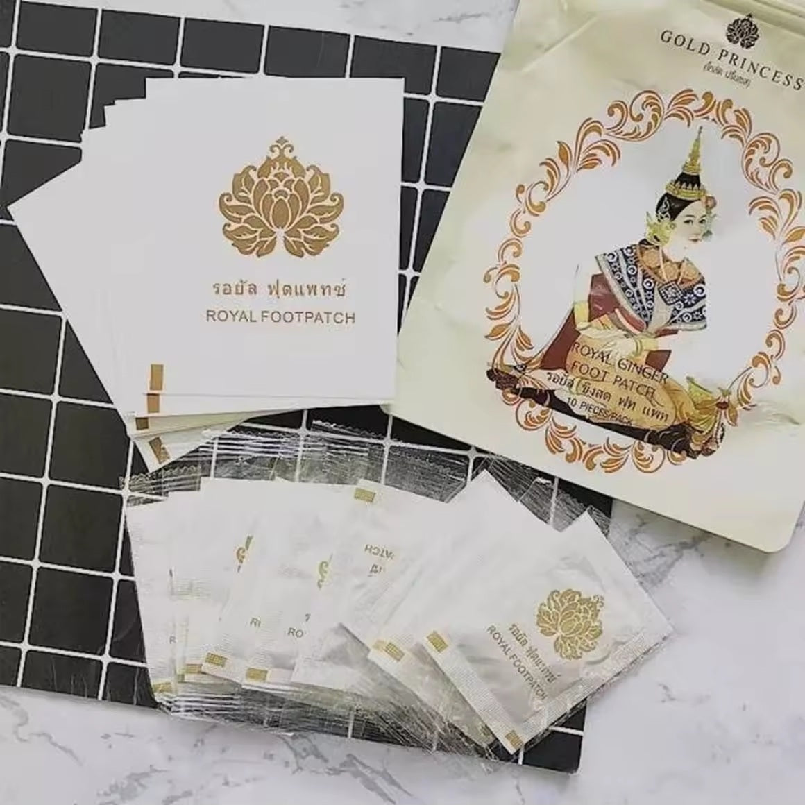 Gold Princess Royal Ginger Foot Patch (10pcs/pack)