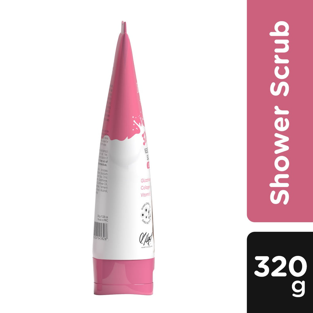 Luxe Organix Niacinamide + Alpha Arbutin 3x Whitening Velvet Shower Spa Salt Scrub 320g