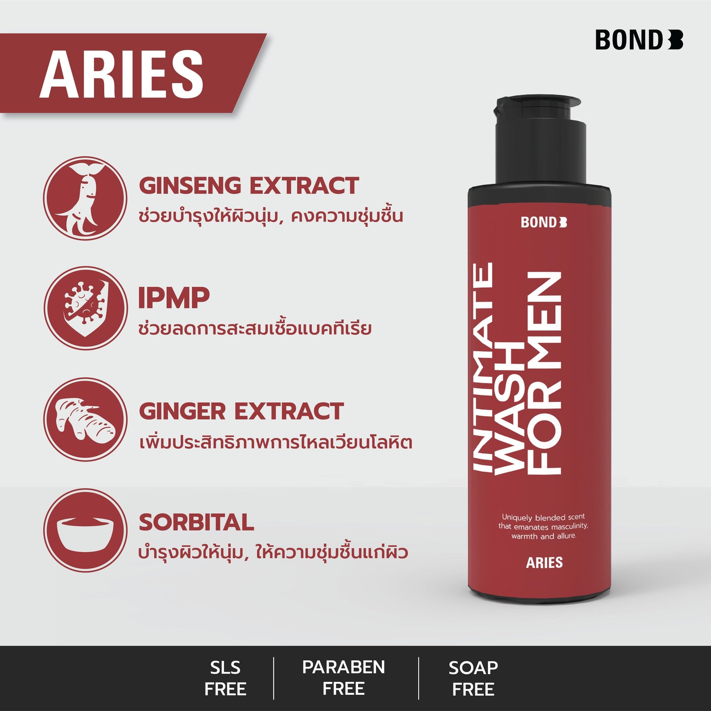 Bond Wash with Ginseng (Aries) - 45ml