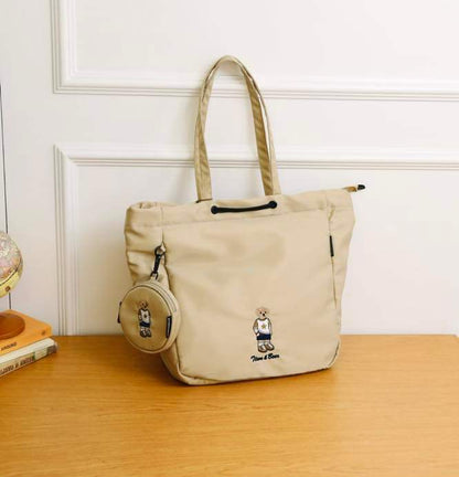 TTWN & Bear Soft Nylon Tote Bag