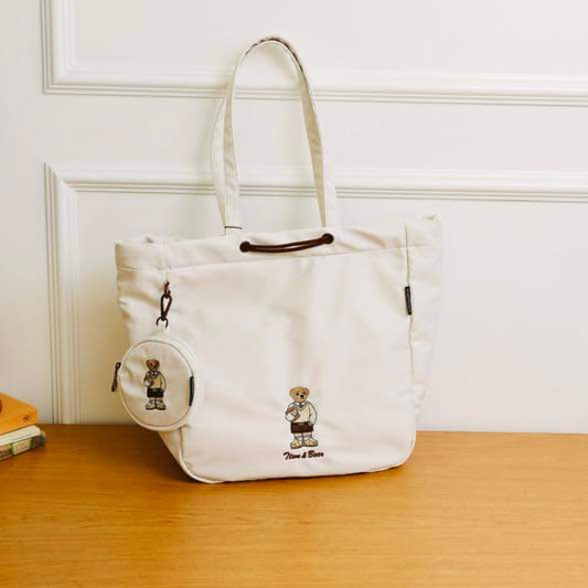 TTWN & Bear Soft Nylon Tote Bag