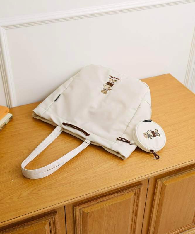 TTWN & Bear Soft Nylon Tote Bag