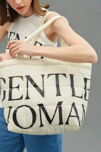 GW Puffer Bag (Cream)