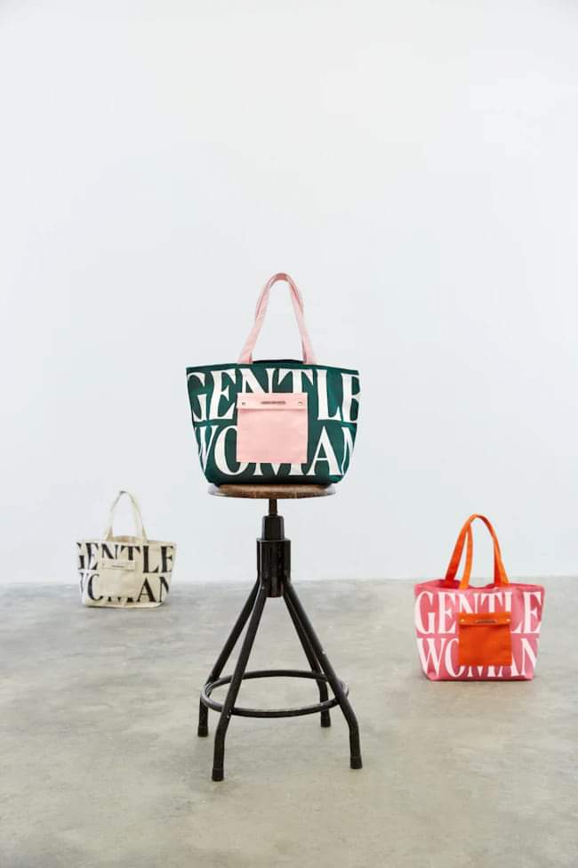 GW Painted Wall Tote (Green/Pink)