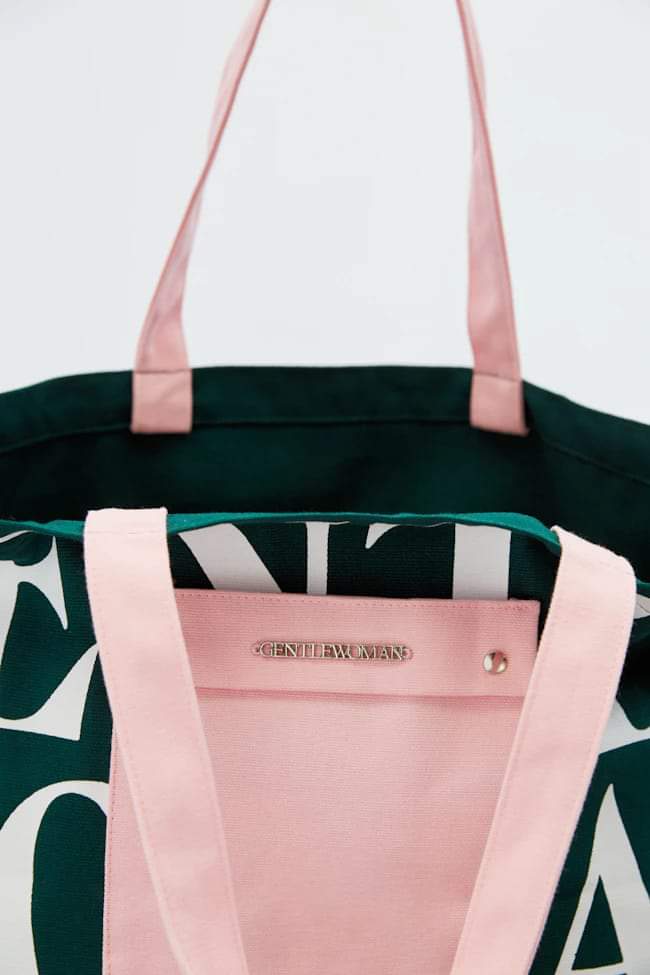 GW Painted Wall Tote (Green/Pink)
