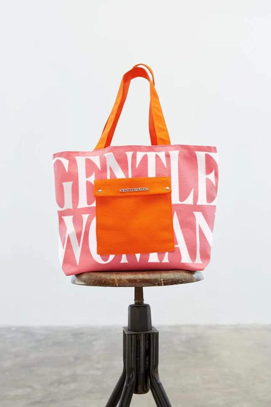GW Painted Wall Tote (Pink/Orange)