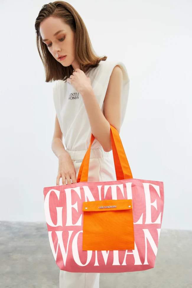 GW Painted Wall Tote (Pink/Orange)