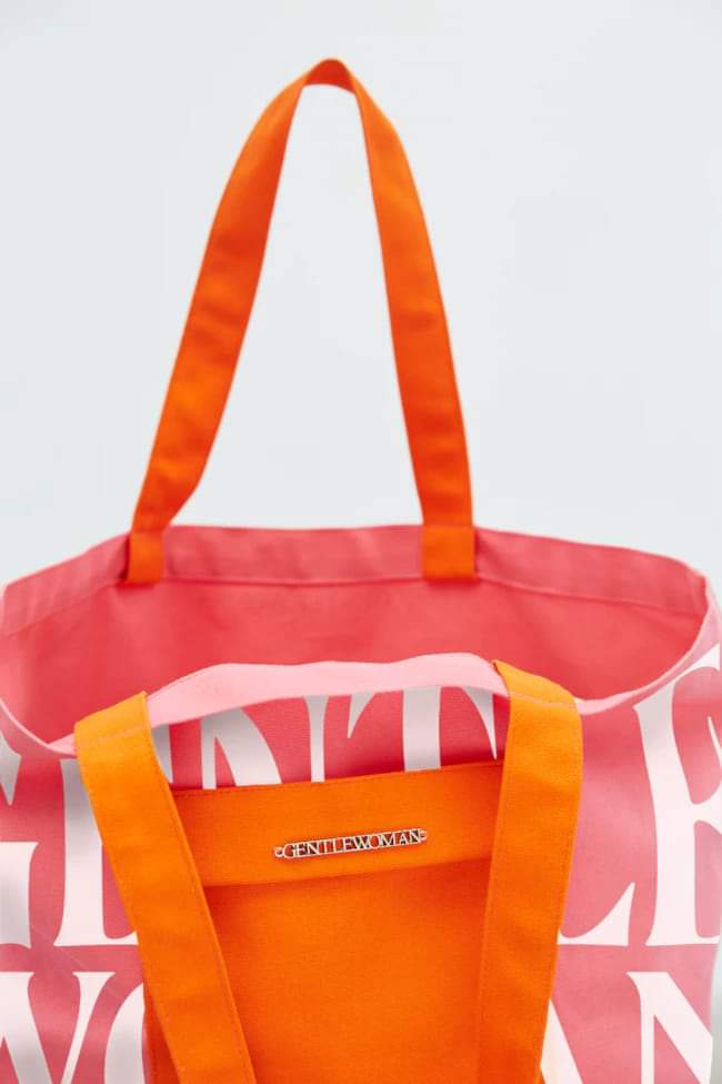 GW Painted Wall Tote (Pink/Orange)