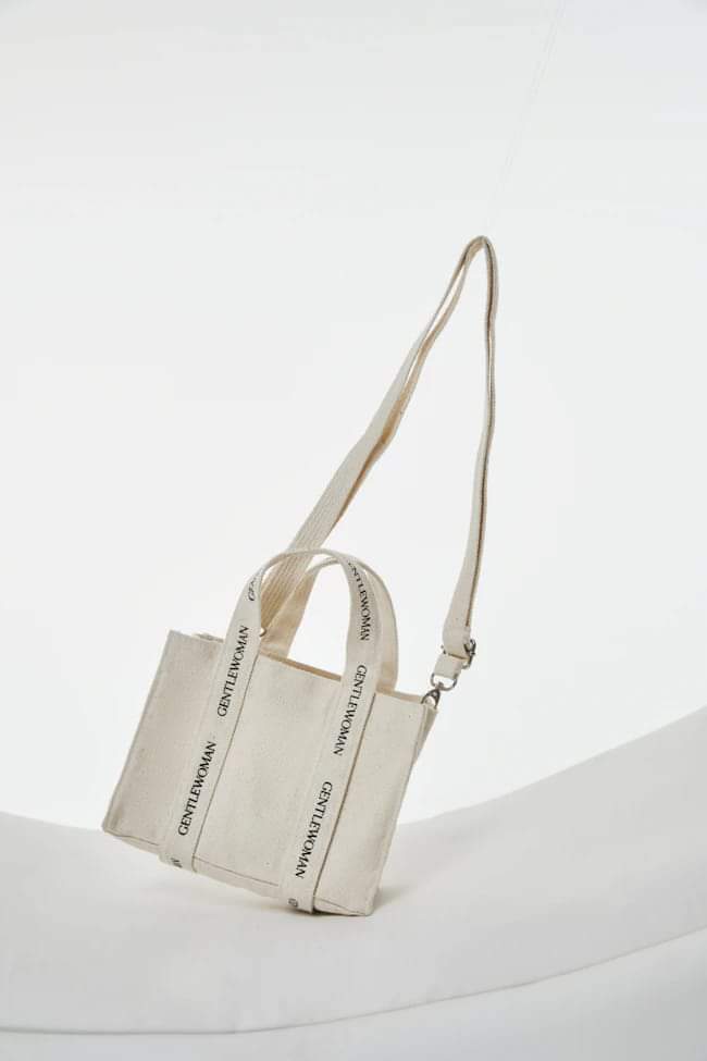 GW Micro Box Tote Bag (Cream)